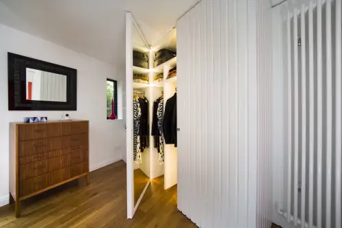 Click Here To Enlarge This Photo Of Bedroom&comma; Living&sol;Dining Including Staircase & Custom Made Kitchen