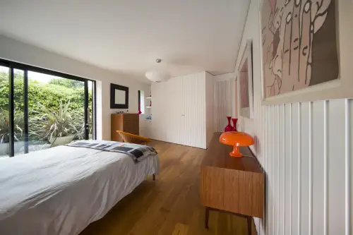 Click Here To Enlarge This Photo Of Bedroom&comma; Living&sol;Dining Including Staircase & Custom Made Kitchen