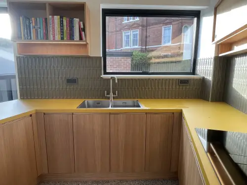 Click Here To Enlarge This Photo Of Bedroom&comma; Living&sol;Dining Including Staircase & Custom Made Kitchen